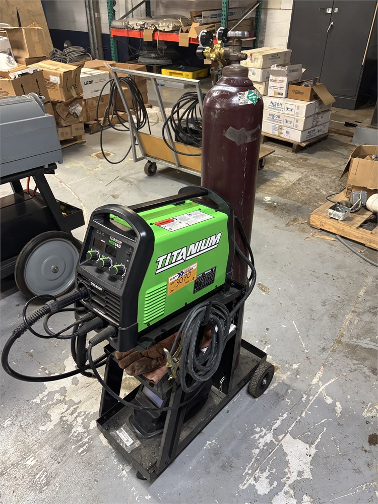 Titanium "Mig 140" Welder w/Cart & Tank