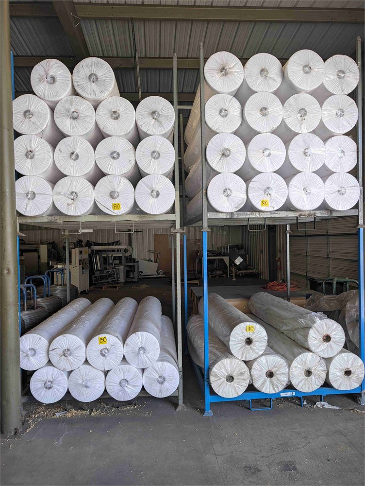 White 78” wide x 500-yard Spunbound non-woven fabric