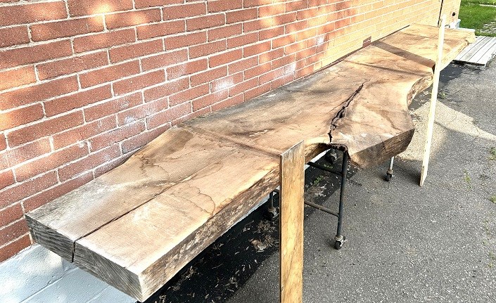 Walnut "Live Edge" Slab - 4" Thick