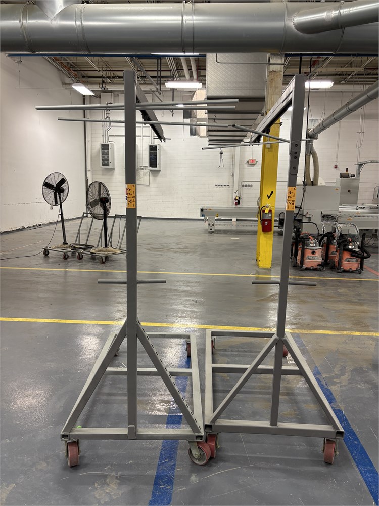 (2) Custom hanging Spray Racks