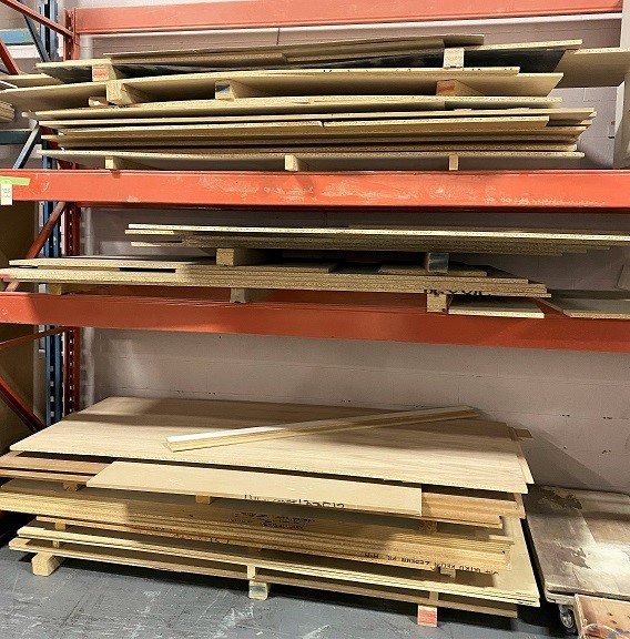 Lot of "Sheet Goods" Plywood, BLK Melamine etc, Approx 22