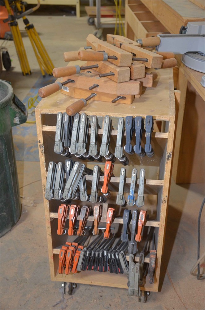 Bar clamps, wood clamps, cart
