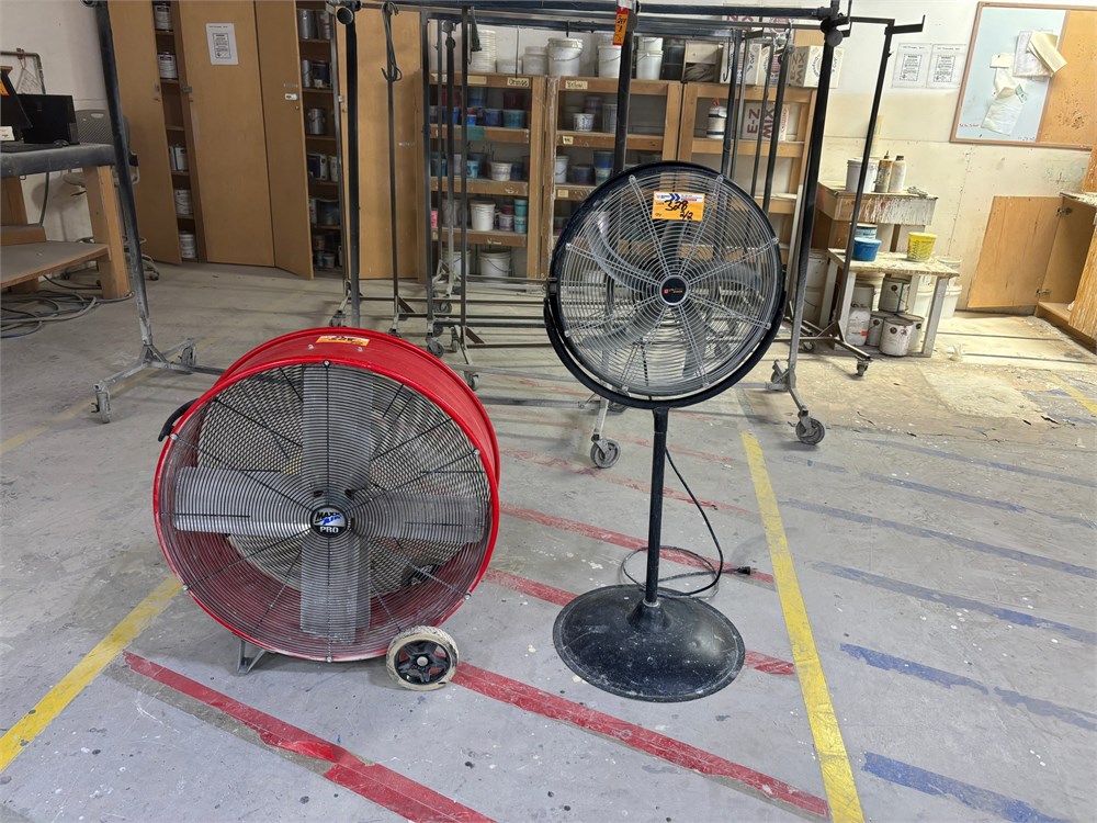 Barrel & Pedestal Fans - Qty (2)