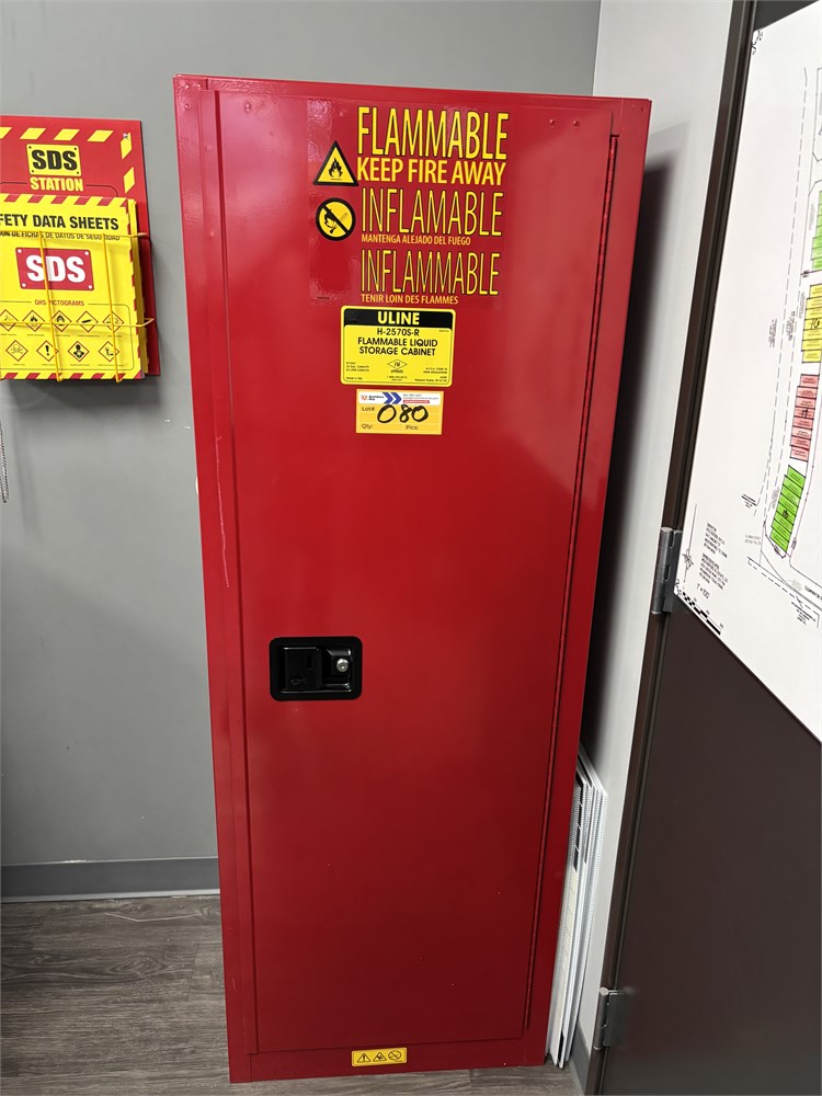 ULine "H-2570S-R" Flammable Cabinet