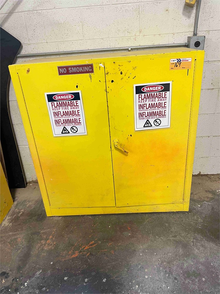 Flammable Liquids Cabinet & Contents