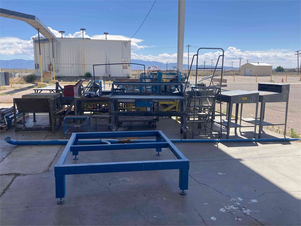 Machine Frame, Formans Desk, Rolling Carts, Tables, Etc.