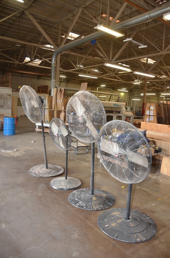 Pedestal Fans as pictured - Qty (4)
