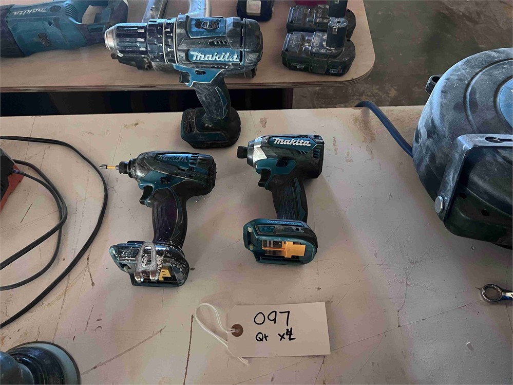 Three (3) Cordless Makita Drills