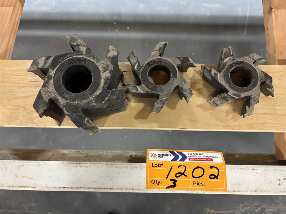 Lot of Cutter Heads - Qty (3) - as pictured