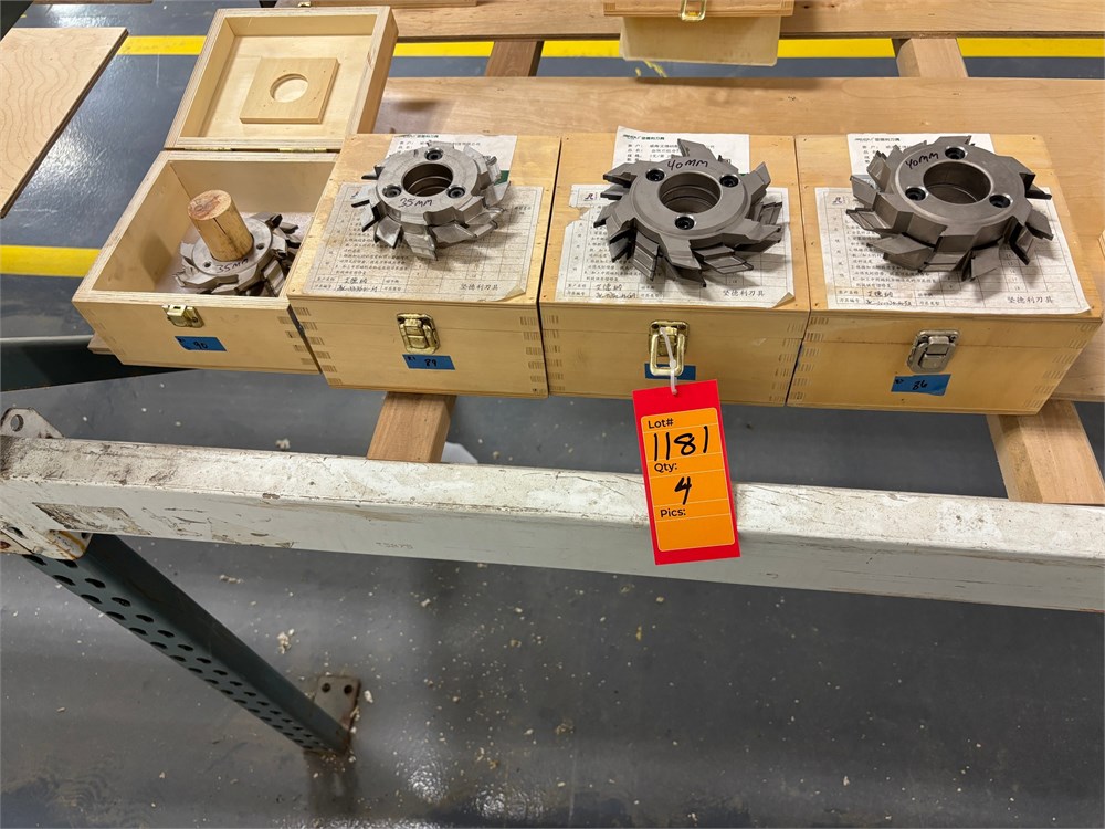 Lot of Cutter Heads - Qty (4) - as pictured