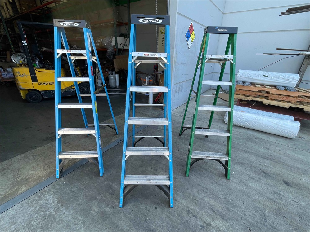 Three (3) Fiberglass Ladders