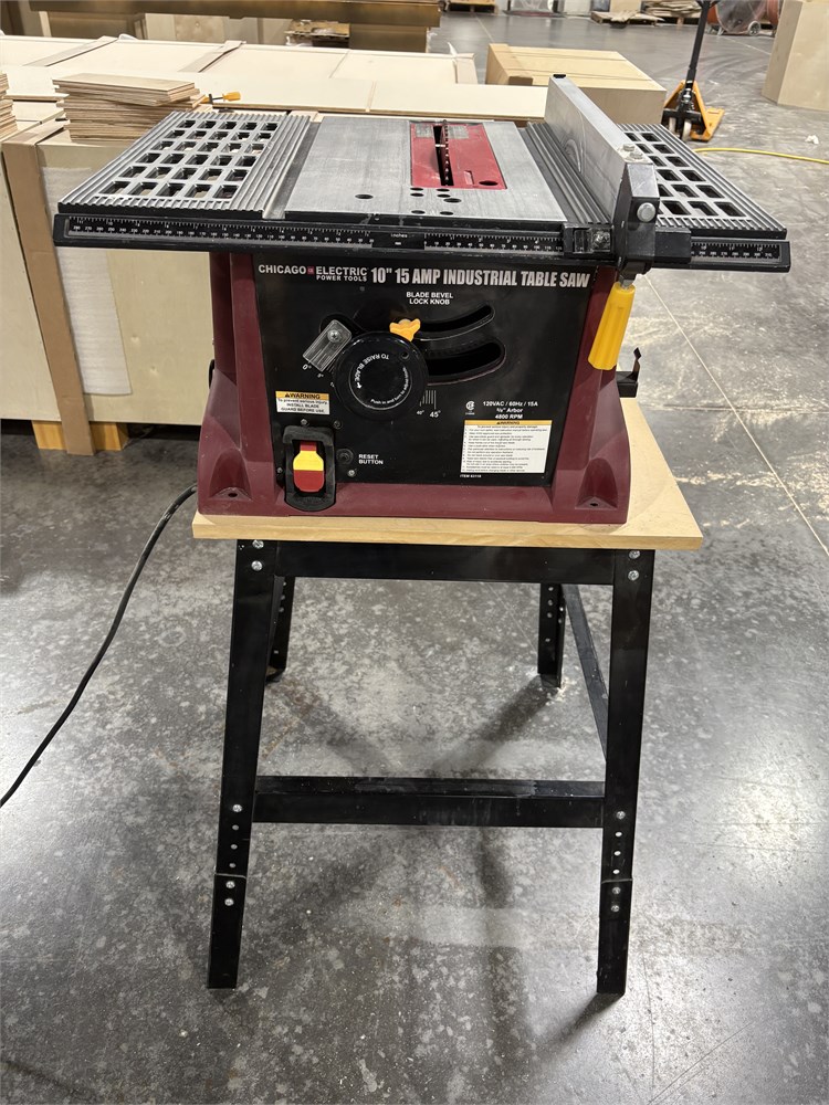 Chicago Electric 10" Industrial Table Saw & Stand
