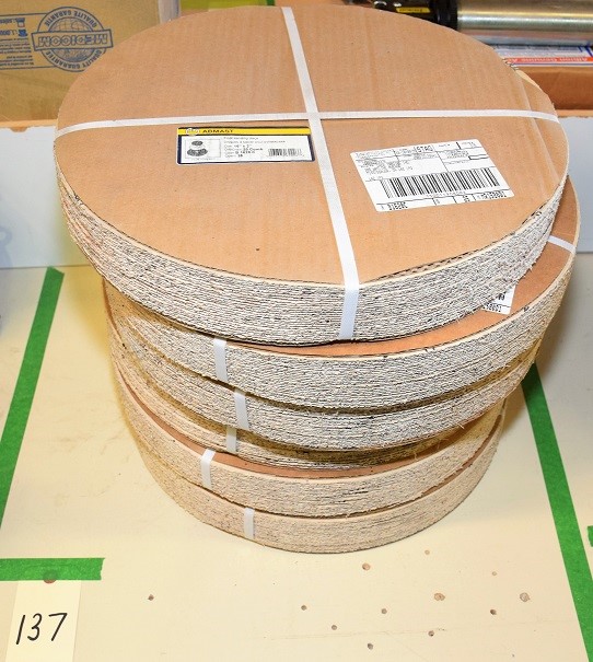 (6) PACKS OF AMBAST FLOOR SANDING DISCS * 16" x 2"  @  25 PER PACK