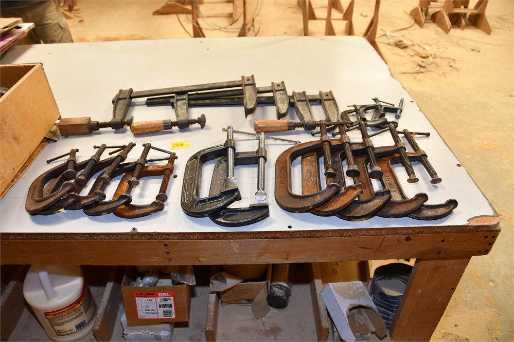Lot of C & Bar Clamps