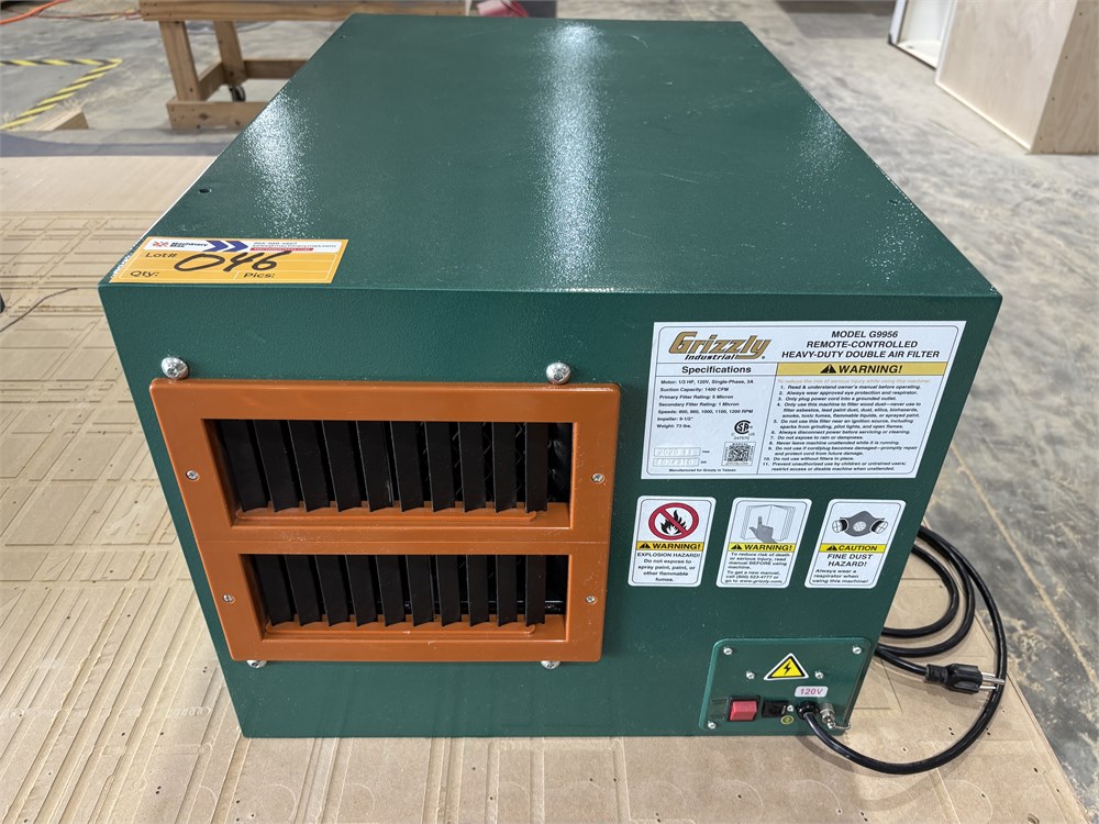 Grizzly " G9956 " Remote Controlled Air Filter