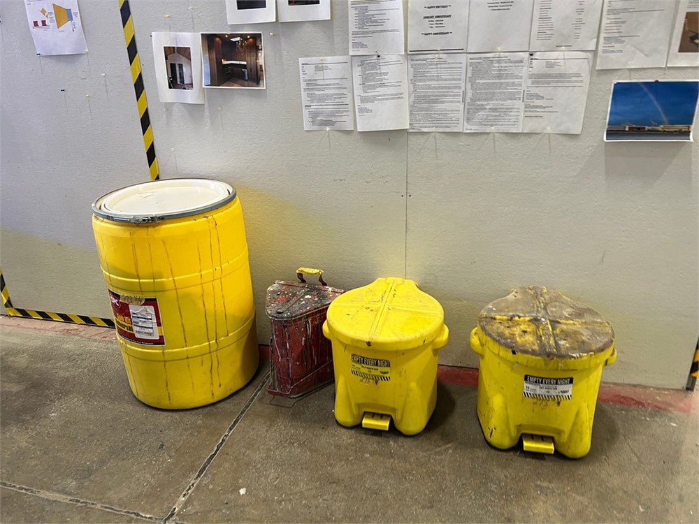 Universal Spill Kit & (3) Oily Waste Cans