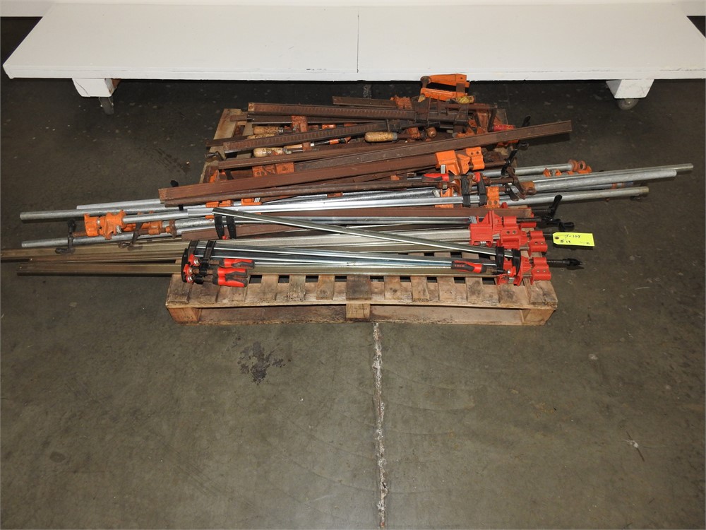 LOT OF "PIPE AND BAR CLAMPS"