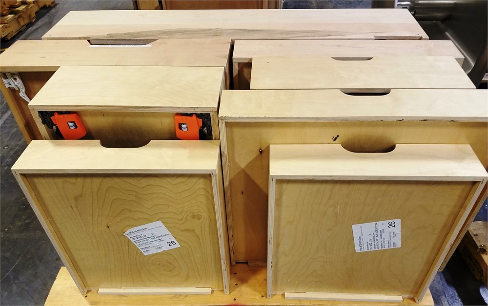Birch and Maple Dovetail Drawer Boxes - Quantity of 16