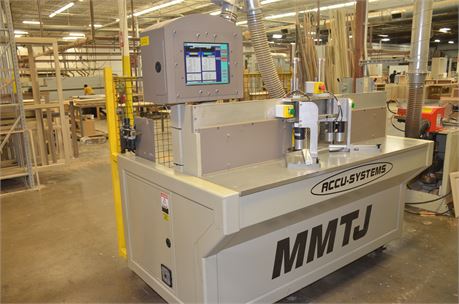 Accu-Systems "MMTJ" CNC Round End Tenoner & Slot Mortiser Door Machine