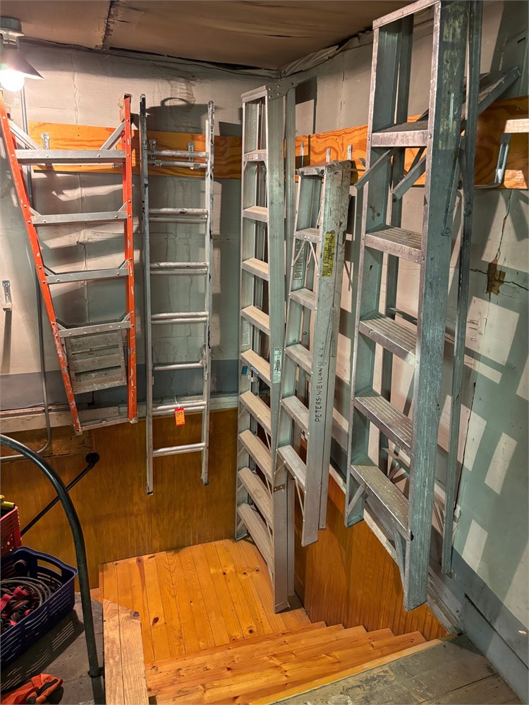 Lot of (5) Various size Ladders as pictured