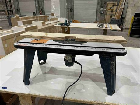 Boss Router Table Lot - Router Table With Bosch Router | Place Your Bid at MachineryMax