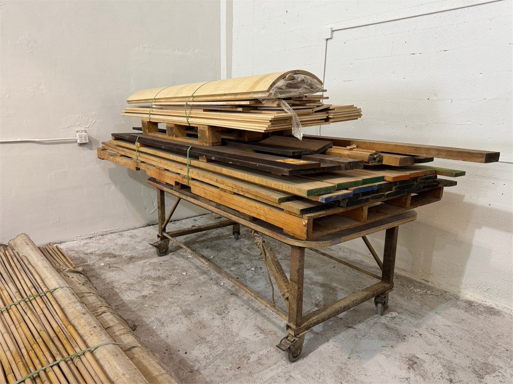 Shop Table with Mixed Hardwood Lumber