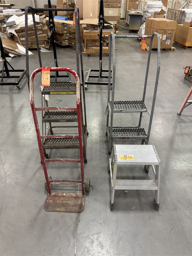 Lot of Hand Trucks & Step Ladder