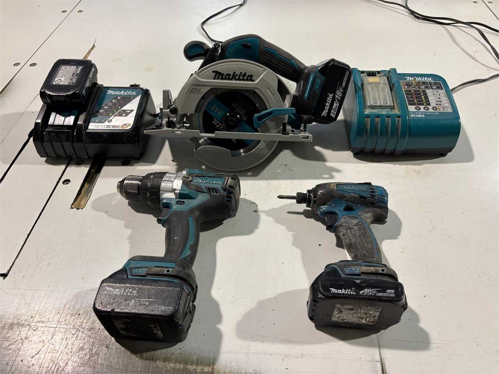 Makita 18V Cordless Tool Lot
