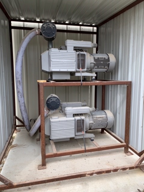 Two (2) Becker "VTLF-250-SK" Vacuum Pumps with Stand