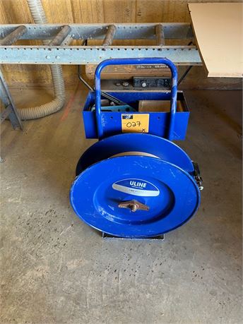 Uline Banding Cart & Tools - as pictured