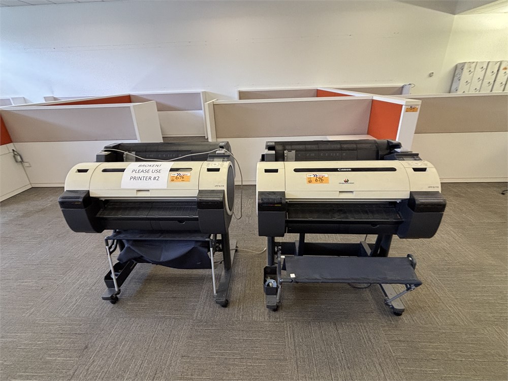 Two (2)Cannon Large Format Printers