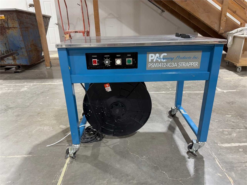 Pac "PSM1412-IC3A" Strapping Machine