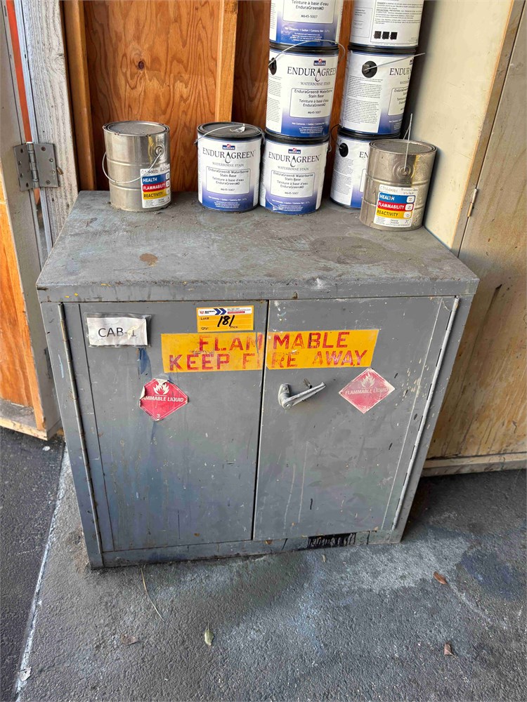 Flammable Cabinet & Contents