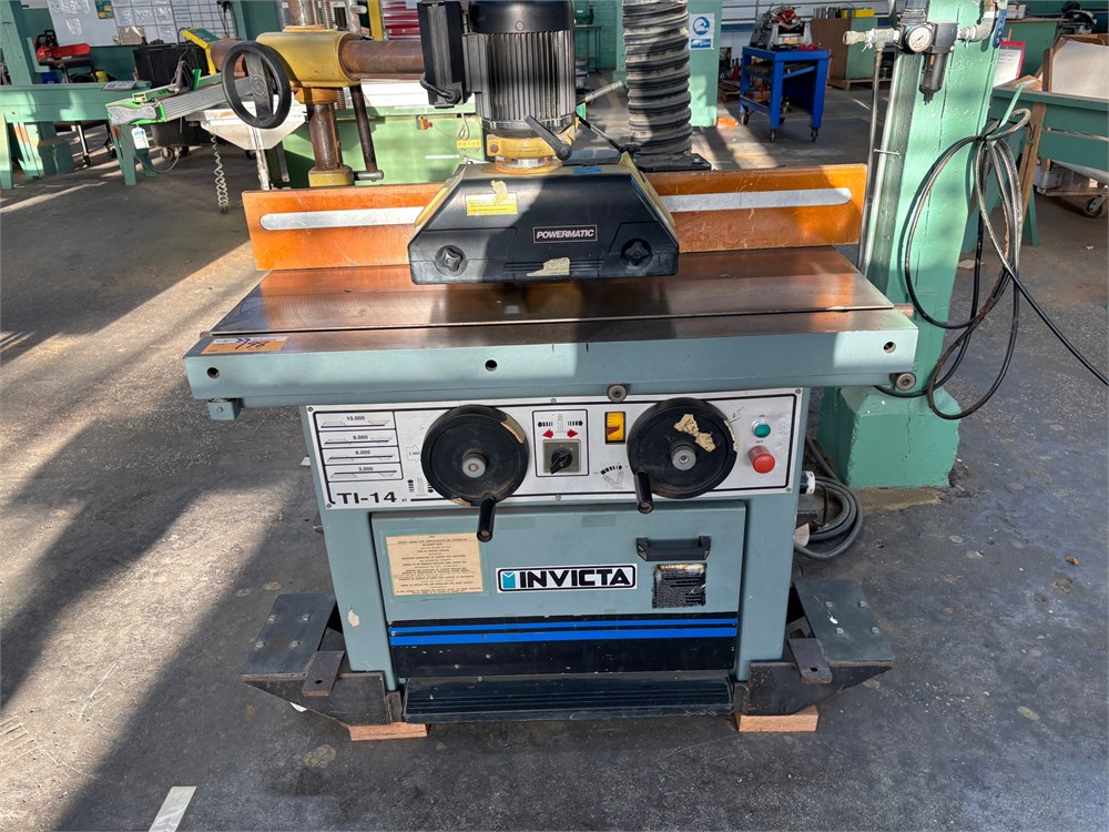 Invicta "TI-14" Shaper & Powermatic Power Feeder