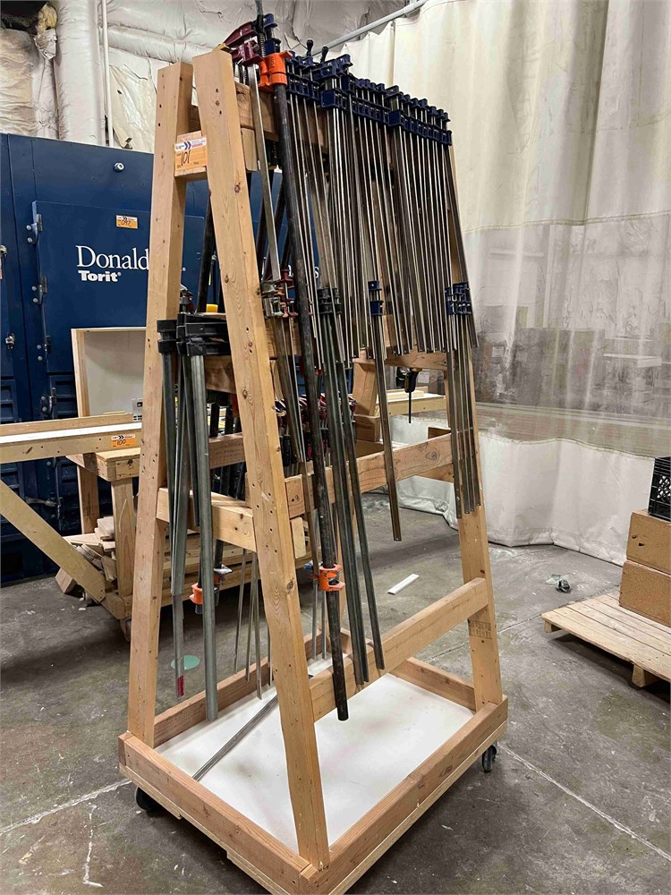 Bar Clamps on Rolling Cart