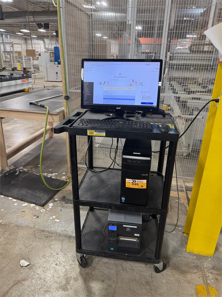 Zebra Printer, Monitor and CPU