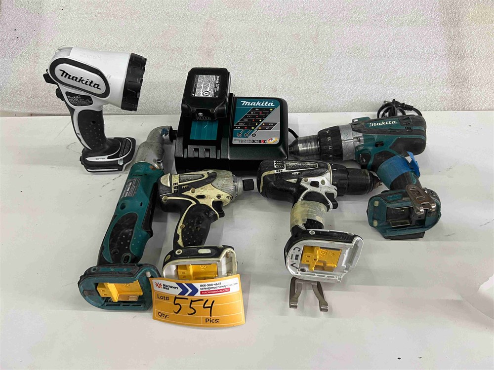 Makita 18 Volt Cordless Tool Set, Battery & Charger