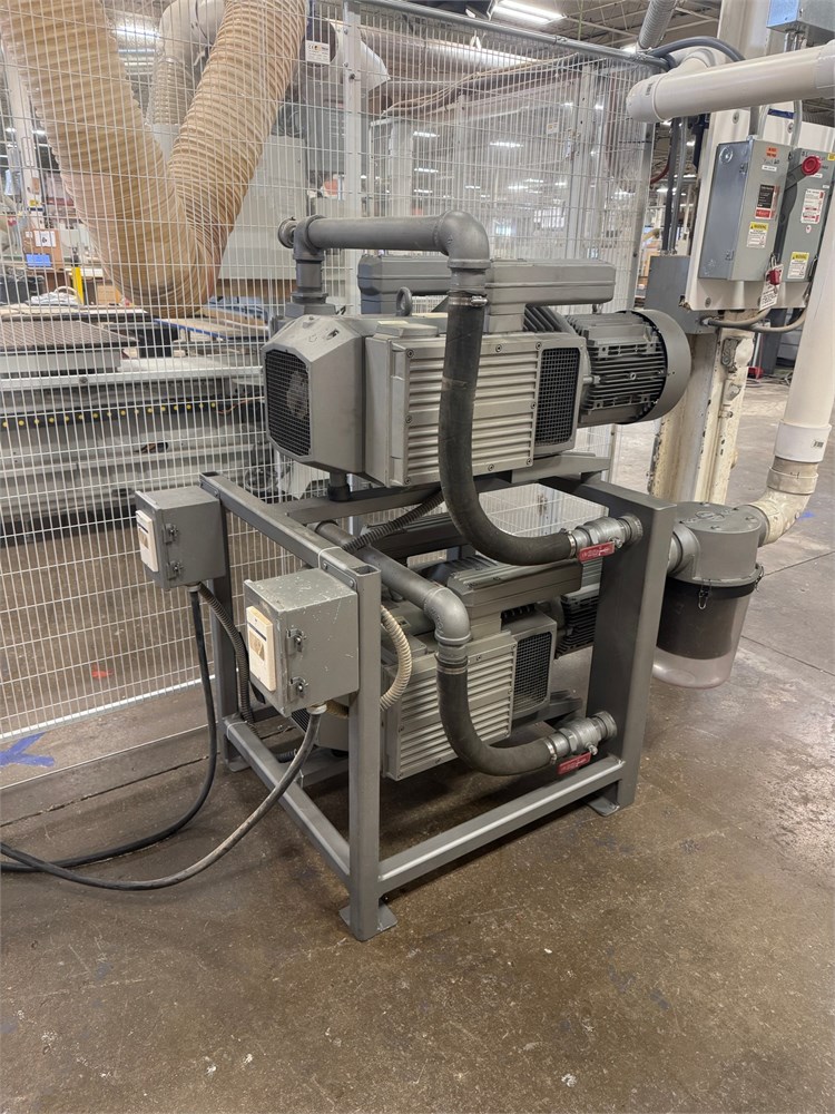 Dual Becker "VTLF250" Vacuum Pumps W/ Rack