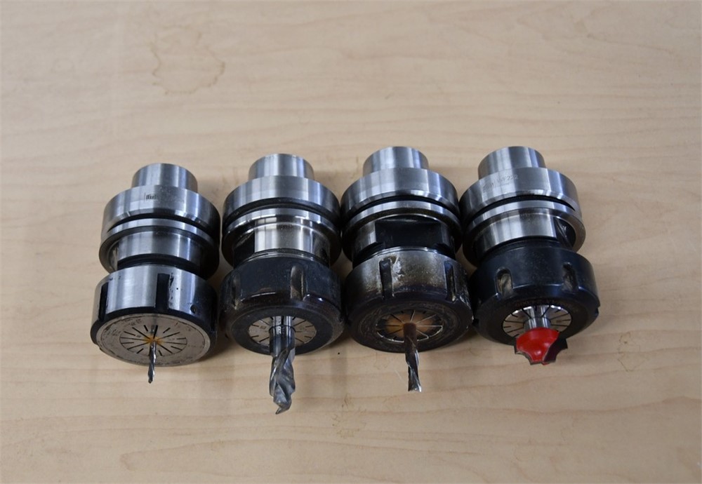 HSK 63 Tool Holders & Tooling - Qty (4) as pictured