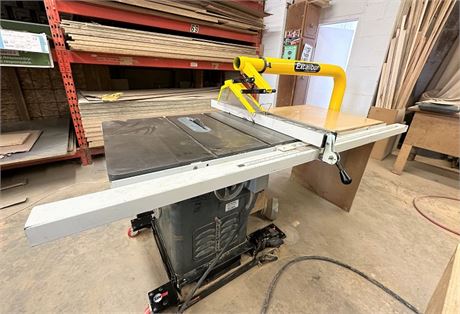 Rockwell "34-450" Table Saw - c/w Excalibur Guard & King "KRF-100" Fence