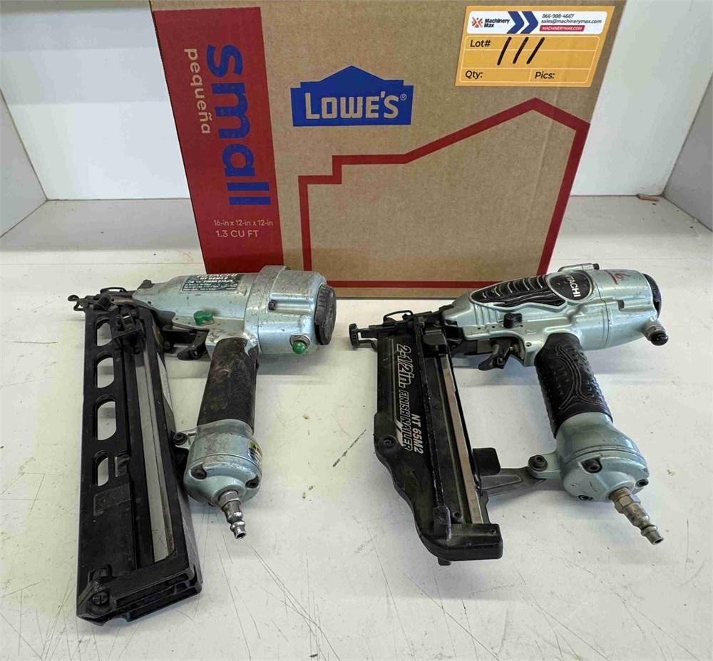 Hitachi Pneumatic Nail / Staple Guns Qty. (2)
