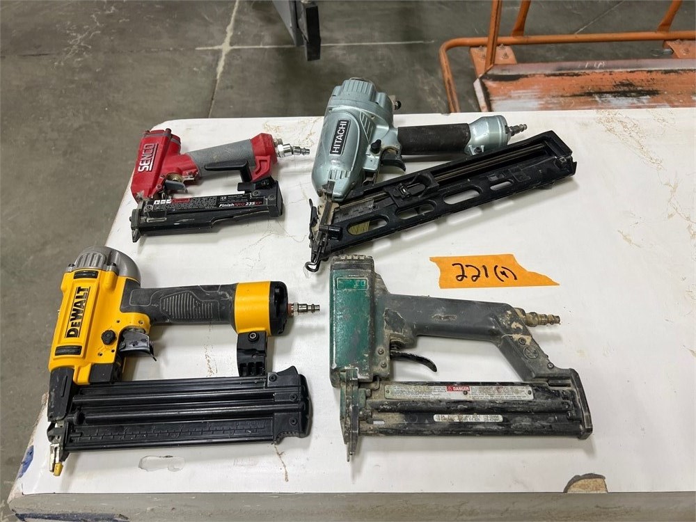 Lot of Pneumatic Staple/Nail Guns - Qty (4)