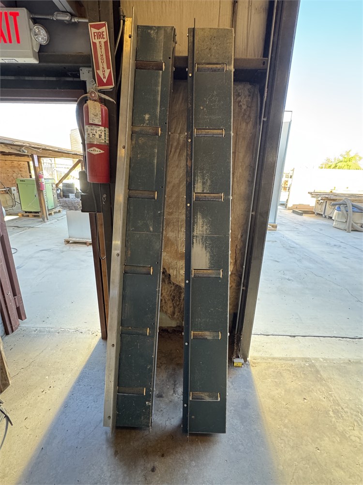 (2) 96" Metal Tables with Fence and 7" Rollers