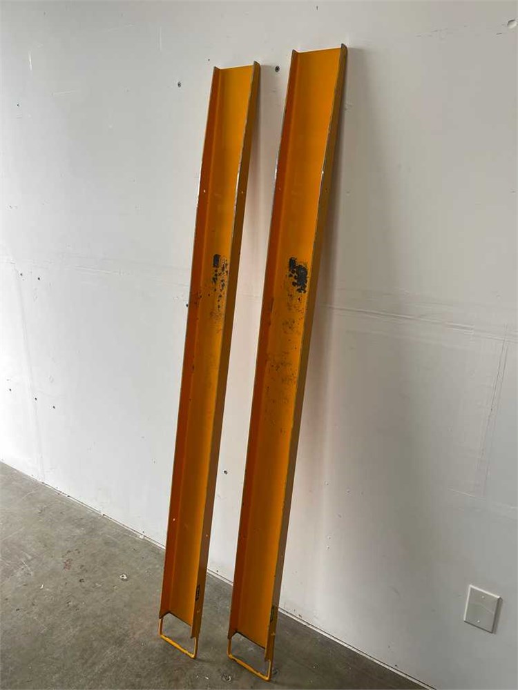 Two (2) Forklift Fork Extensions