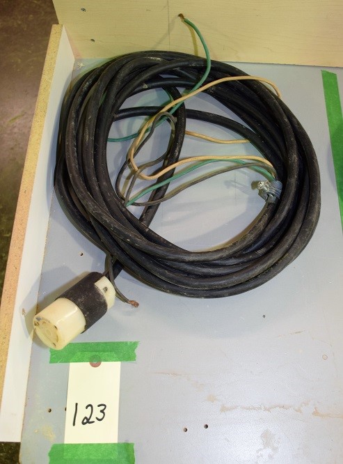 250 VOLT ELECTRICAL CABLE WITH FEMALE END * APPROX 28' LONG
