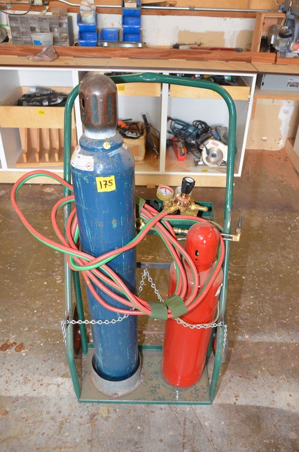 Oxygen & Acetylene Torch Set & Cart