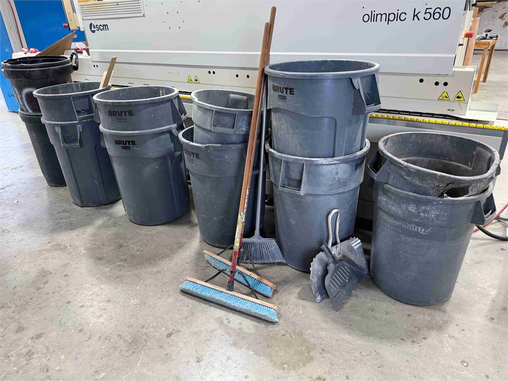 Trach Cans & Brooms