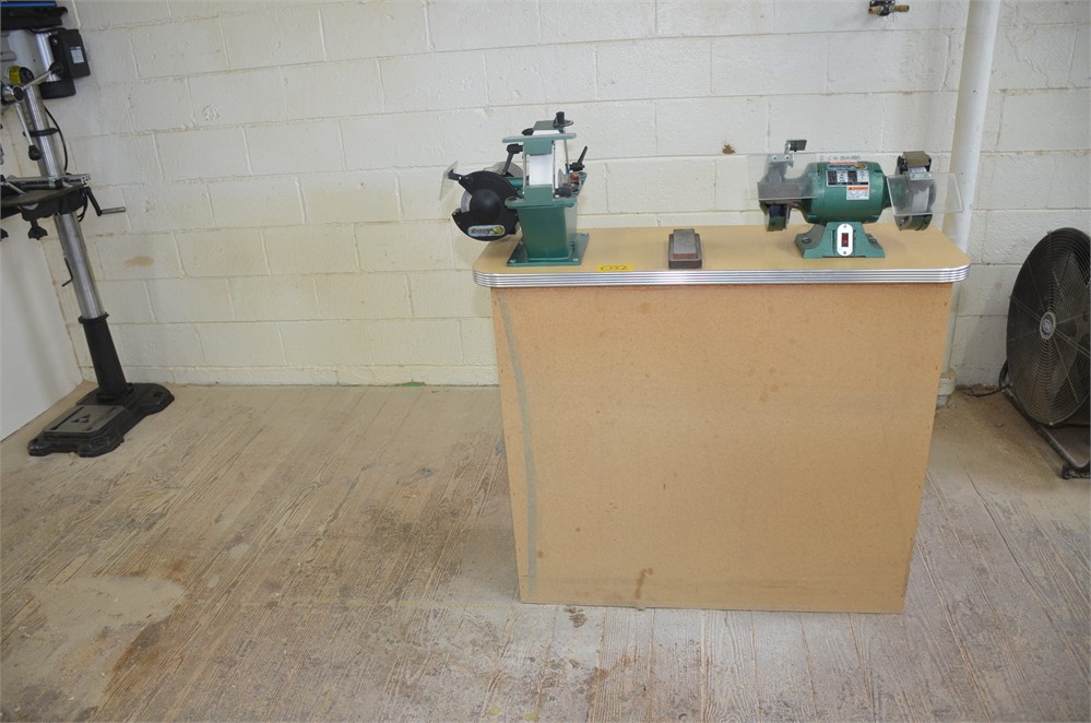 Grizzly bench grinder and Stone sharpener