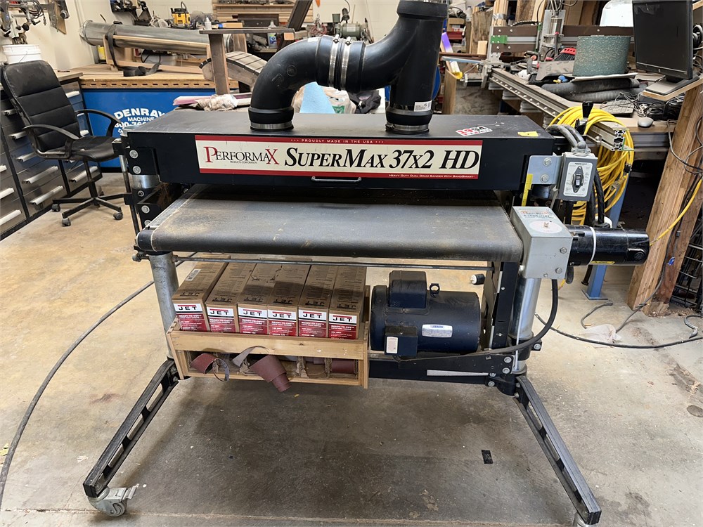 Performx "Supermax 37x2HD" Single Phase Double  Drum Sander