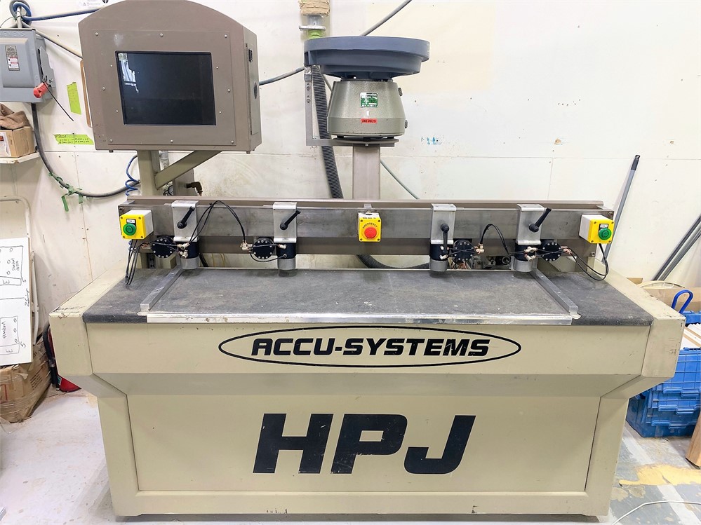 Accu-Systems "HPJ-6" CNC Bore, Glue, Insert Dowel Machine - 240V